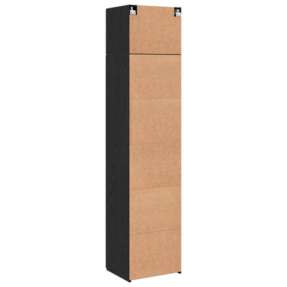 vidaXL Sideboard 2 pcs Black Oak 50 x 41 x225 cm