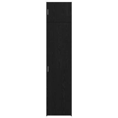vidaXL Sideboard 2 pcs Black Oak 50 x 41 x225 cm