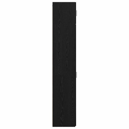 vidaXL Sideboard 2 pcs Black Oak 50 x 41 x225 cm