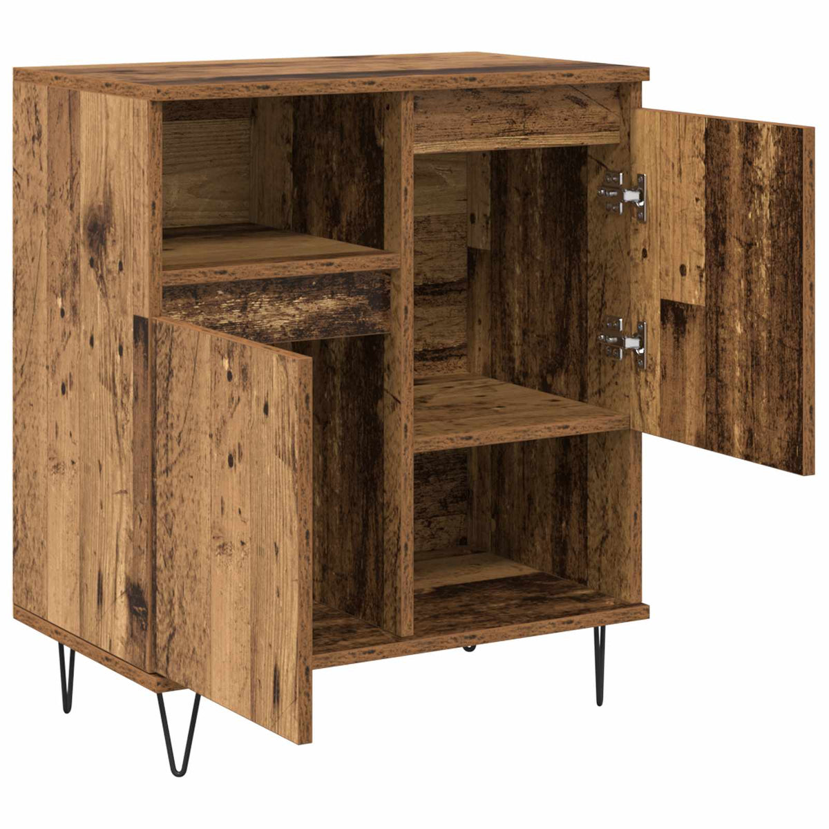 vidaXL Sideboard 3 pcs Old Wood 60 x 35 x 70 cm