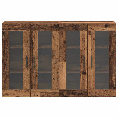vidaXL Wall Mounted Cabinets 2 pcs Old wood 69.5 x 34 x 90 cm