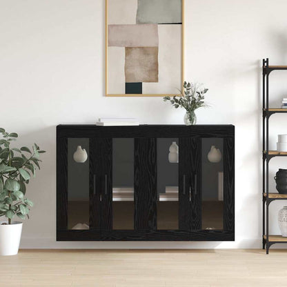 vidaXL Wall Mounted Cabinets 2 pcs Black oak 69.5 x 34 x 90 cm