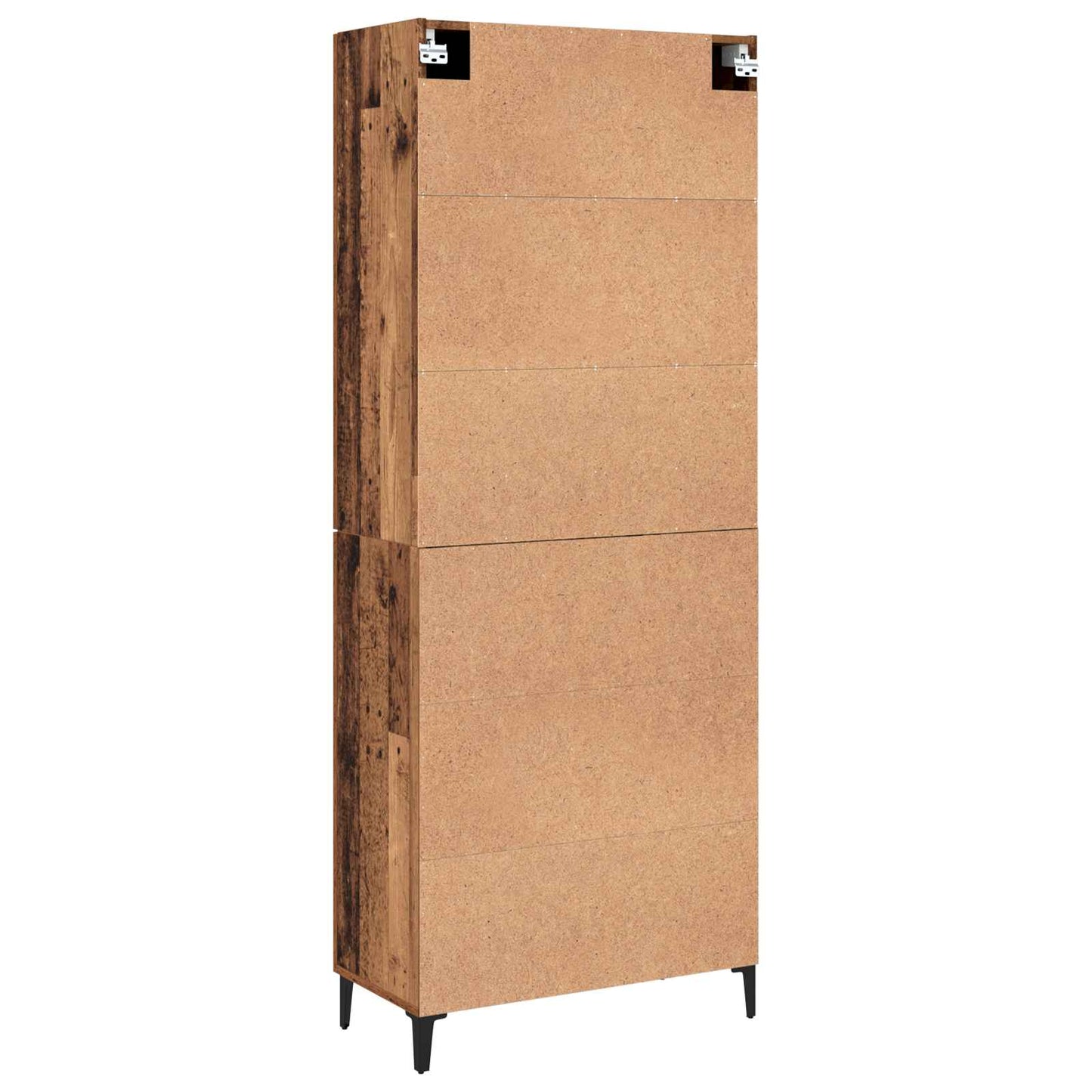 vidaXL Highboard 2 pcs Old wood Engineered Wood