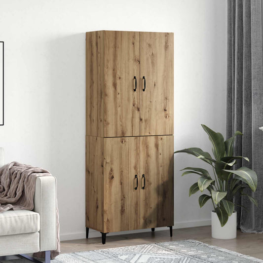 vidaXL Highboard 2 pcs Artisan Oak 69.5 x 34 x 180 cm Engineered Wood
