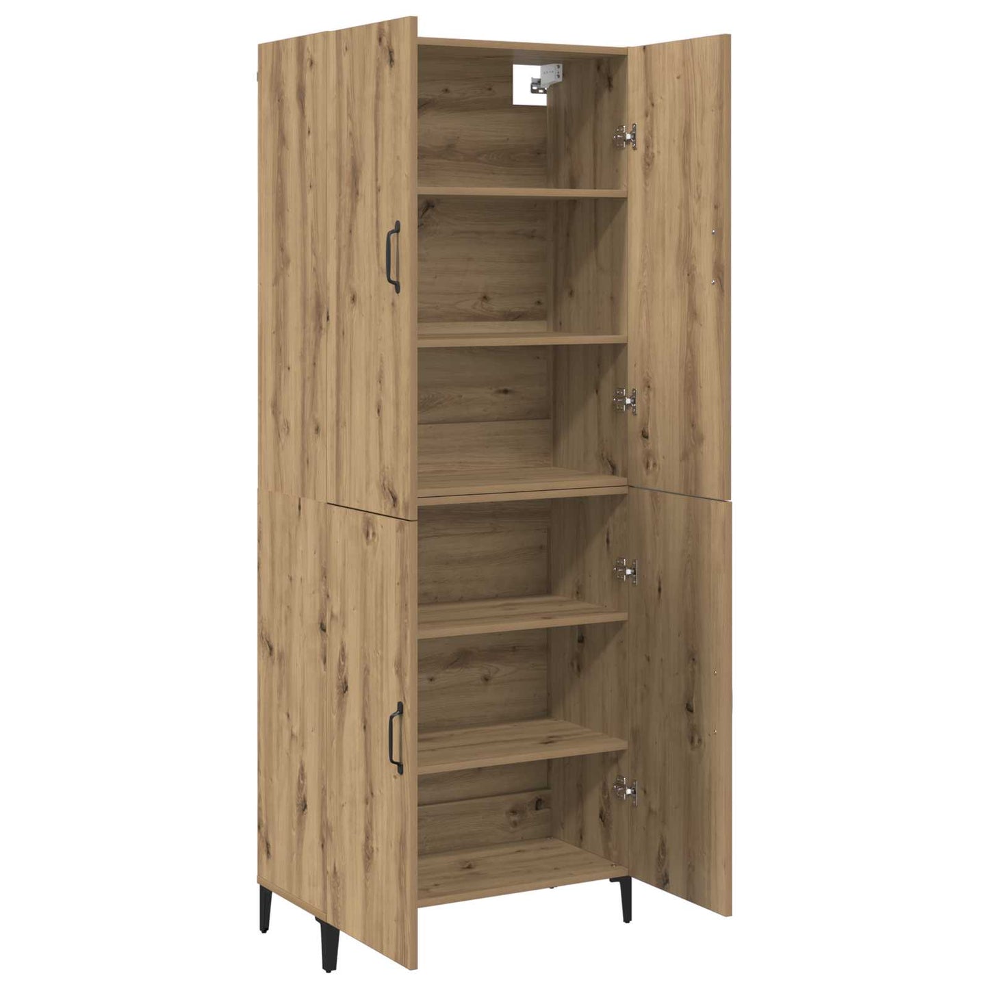 vidaXL Highboard 2 pcs Artisan Oak Engineered Wood