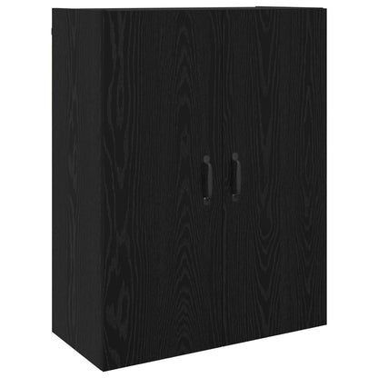 vidaXL Highboard 2 pcs Black Oak Engineered Wood