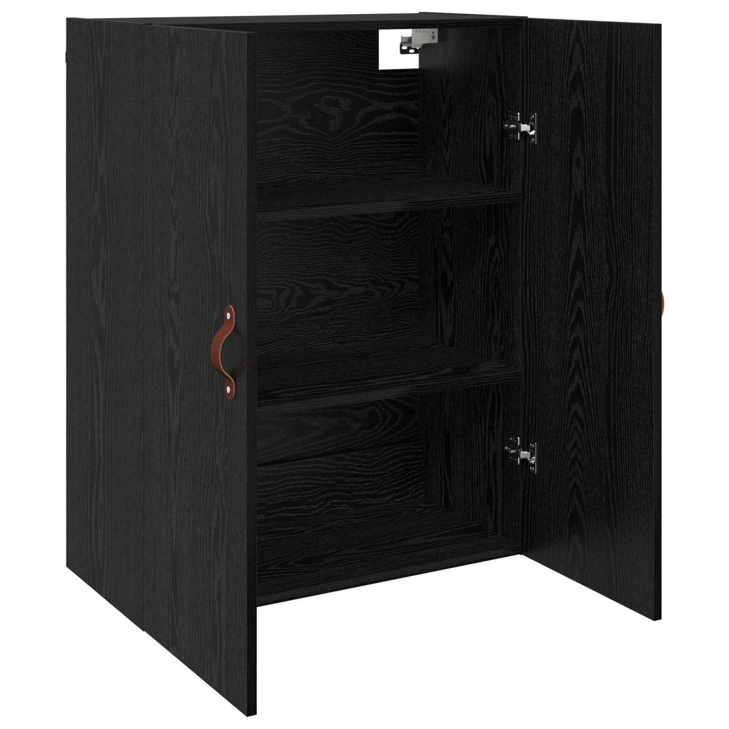 vidaXL Wall-Mounted Cabinet 2 pcs Black Oak 69.5 x 34 x 90 cm