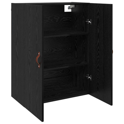 vidaXL Wall-Mounted Cabinet 2 pcs Black Oak 69.5 x 34 x 90 cm