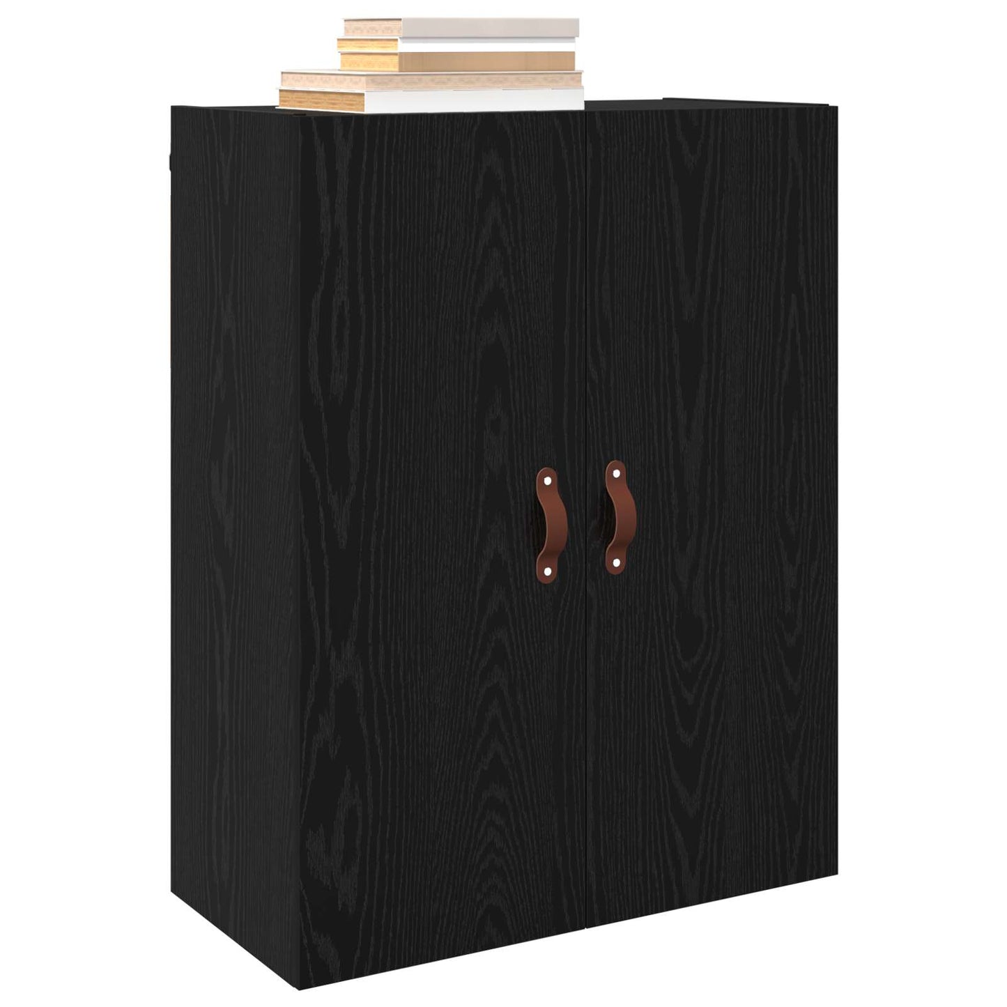 vidaXL Wall-Mounted Cabinet 2 pcs Black Oak 69.5 x 34 x 90 cm