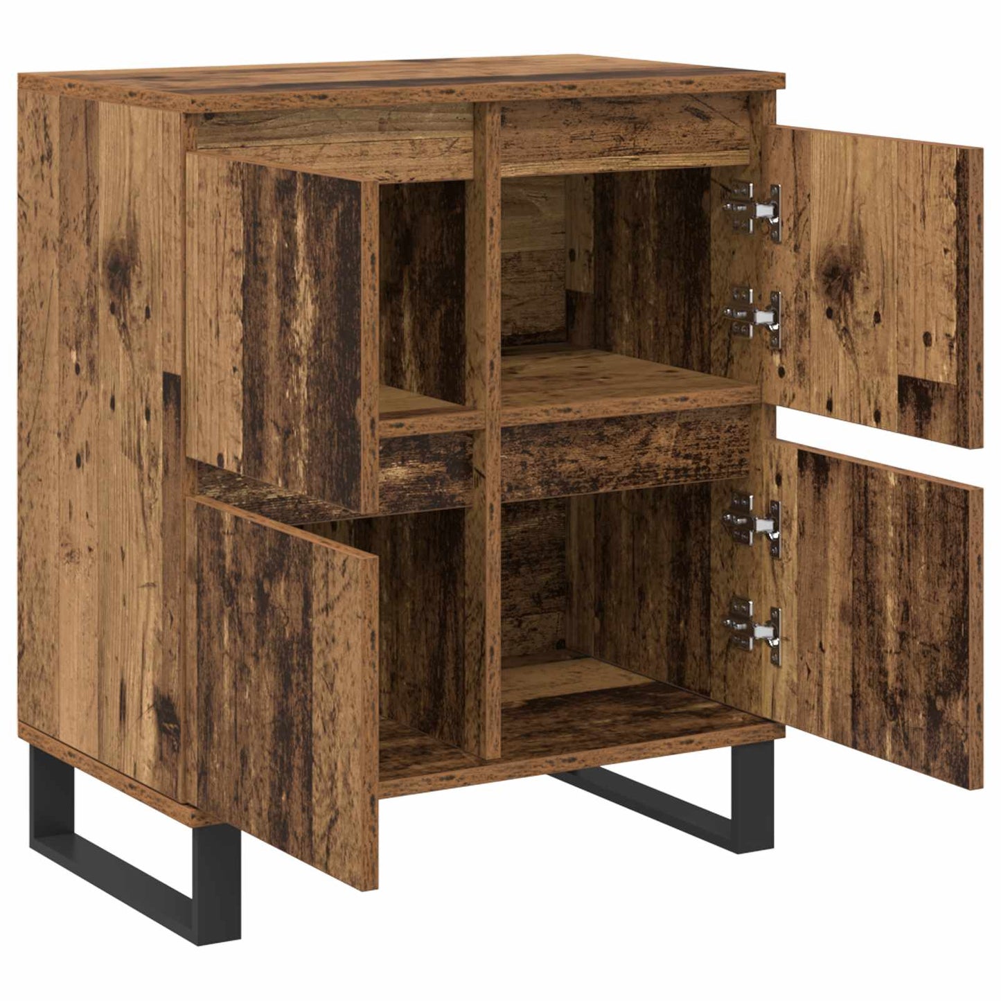 vidaXL Sideboard 3 pcs Old Wood 60 x 35 x 70 cm