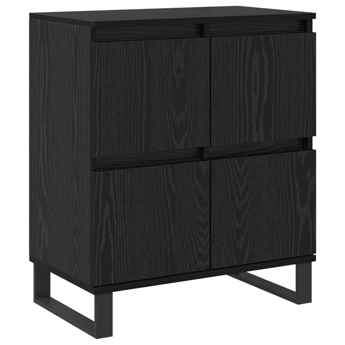 vidaXL Sideboard 3 pcs Black Oak 60 x 35 x 70 cm