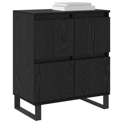 vidaXL Sideboard 3 pcs Black Oak 60 x 35 x 70 cm