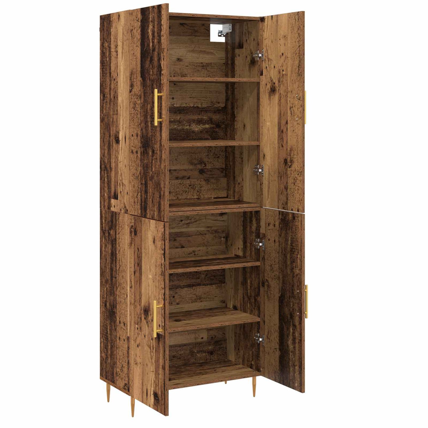 vidaXL Highboard Old wood 69.5 x 34 x 180 cm Engineered Wood