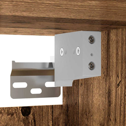 vidaXL Wall Mounted Cabinets 2 pcs Old wood 69.5 x 34 x 90 cm
