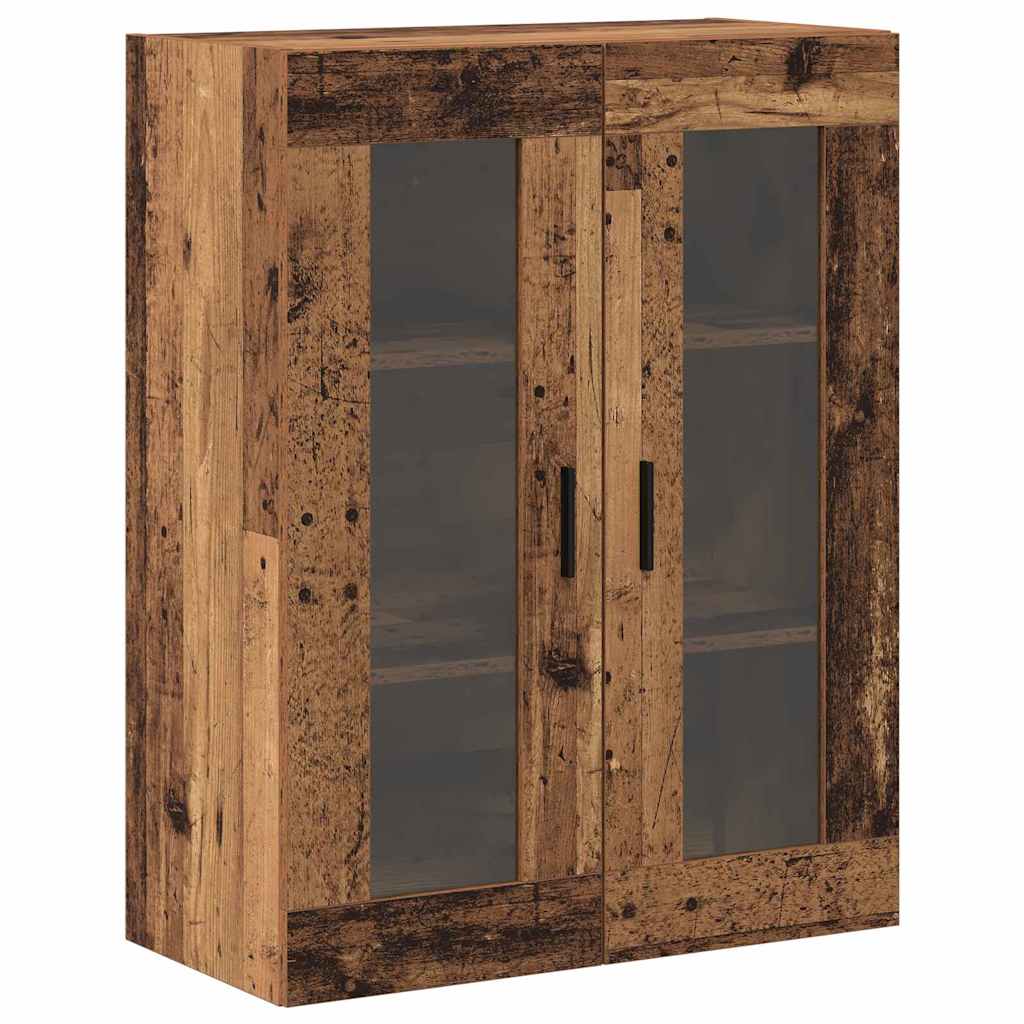 vidaXL Wall Mounted Cabinets 2 pcs Old wood 69.5 x 34 x 90 cm