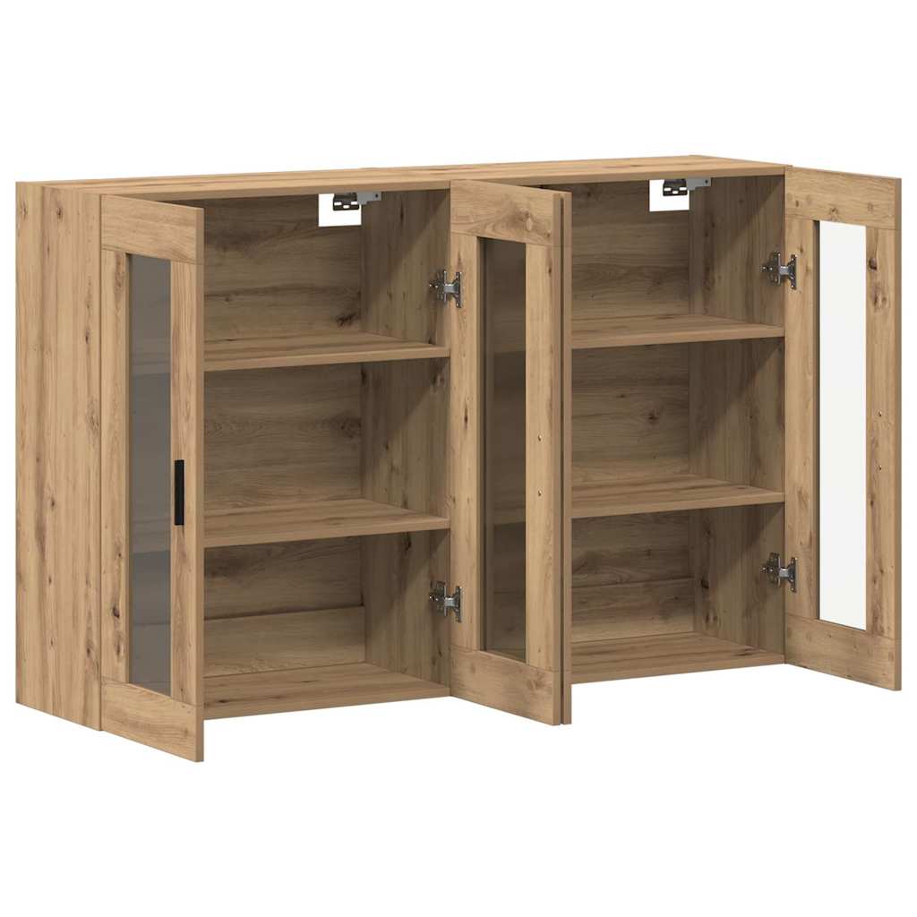 vidaXL Wall Mounted Cabinets 2 pcs Artisan oak 69.5 x 34 x 90 cm