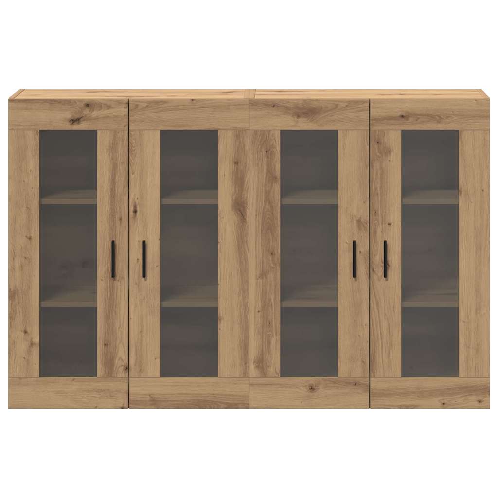 vidaXL Wall Mounted Cabinets 2 pcs Artisan oak 69.5 x 34 x 90 cm