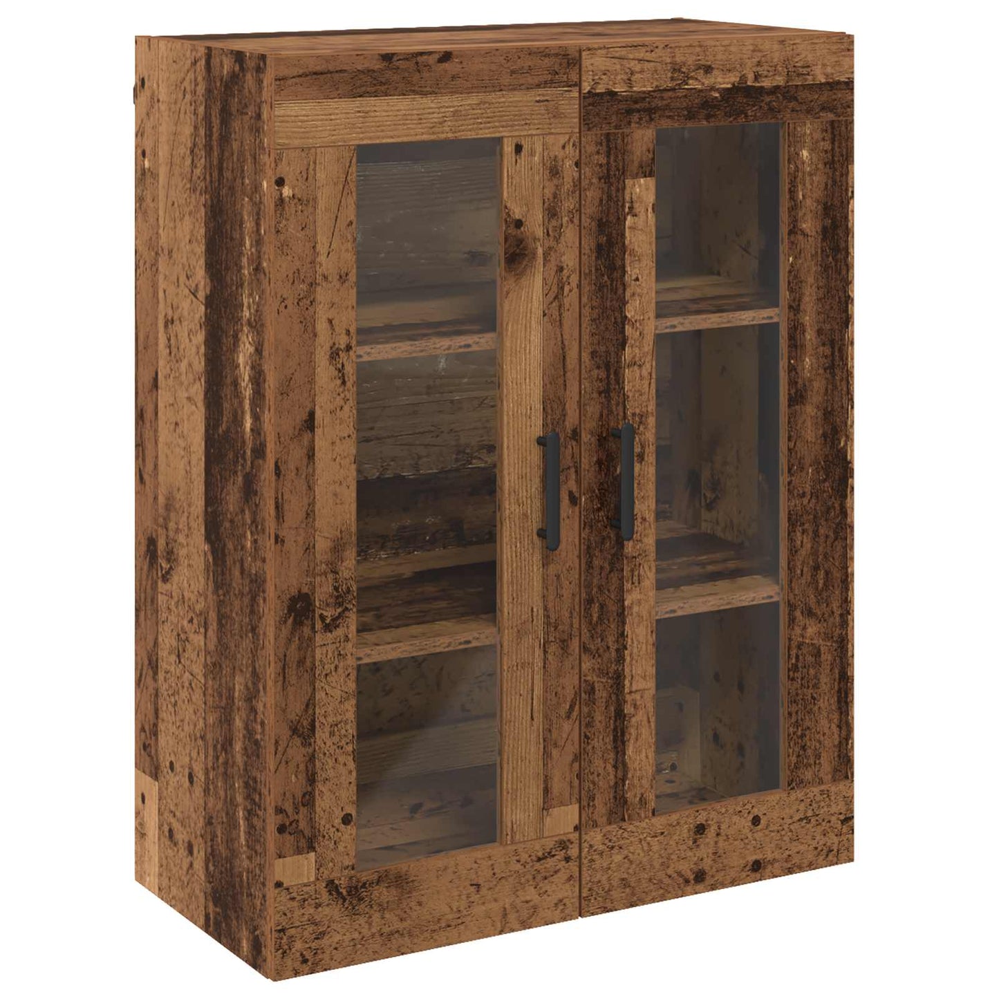 vidaXL Wall Mounted Cabinets 2 pcs Old wood 69.5 x 34 x 90 cm