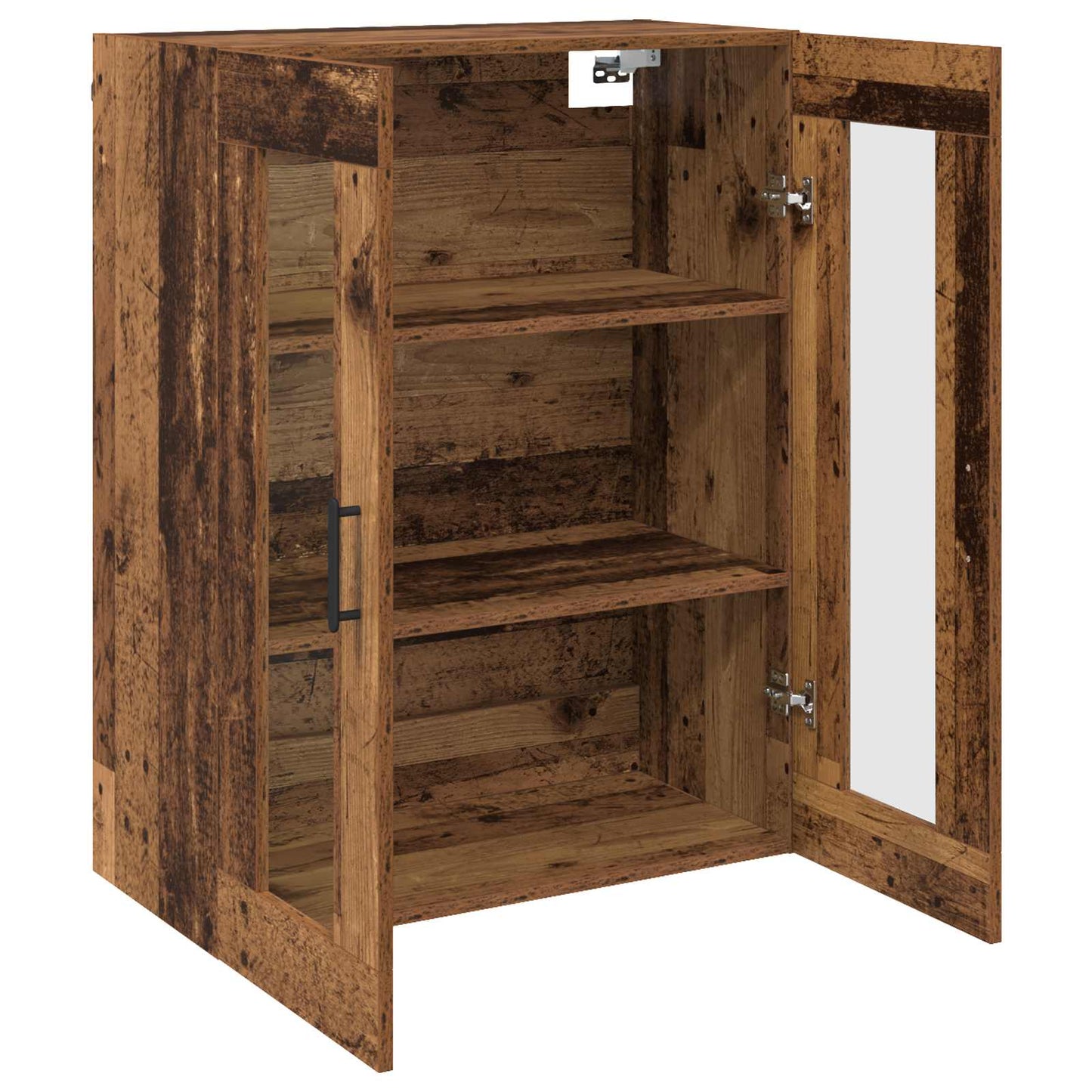 vidaXL Wall Mounted Cabinets 2 pcs Old wood 69.5 x 34 x 90 cm