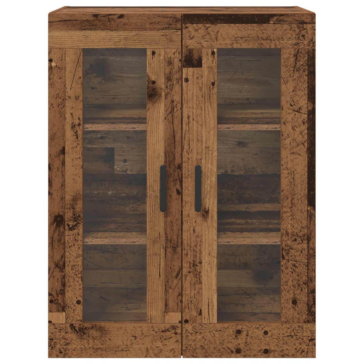 vidaXL Wall Mounted Cabinets 2 pcs Old wood 69.5 x 34 x 90 cm