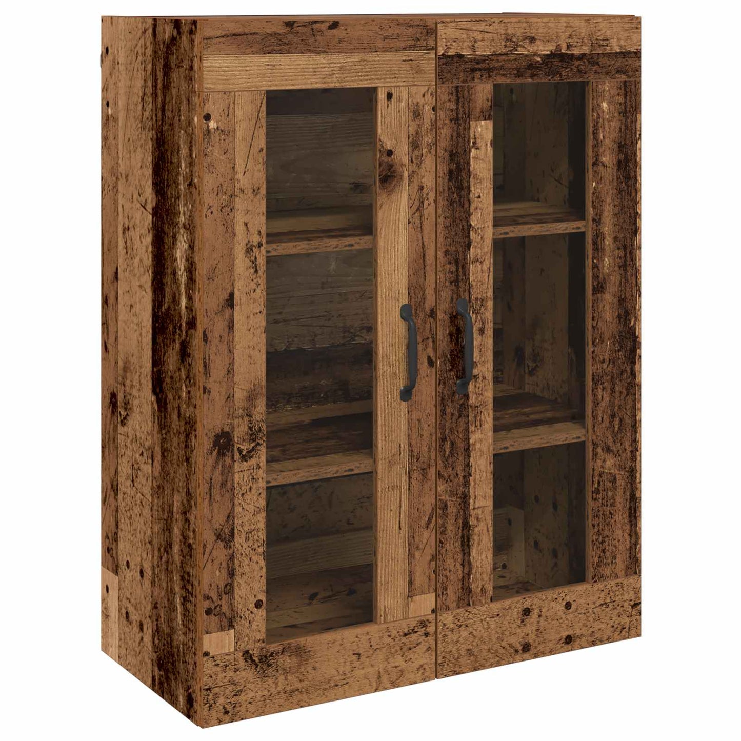 vidaXL Highboard 2 pcs Old wood Engineered Wood