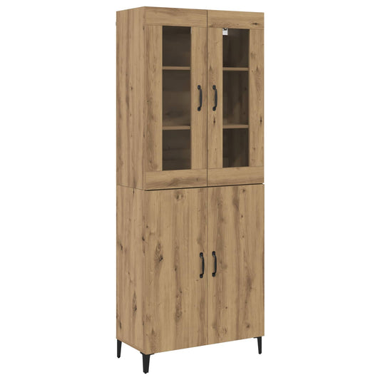 vidaXL Highboard 2 pcs Artisan Oak 69.5 x 34 x 180 cm Engineered Wood