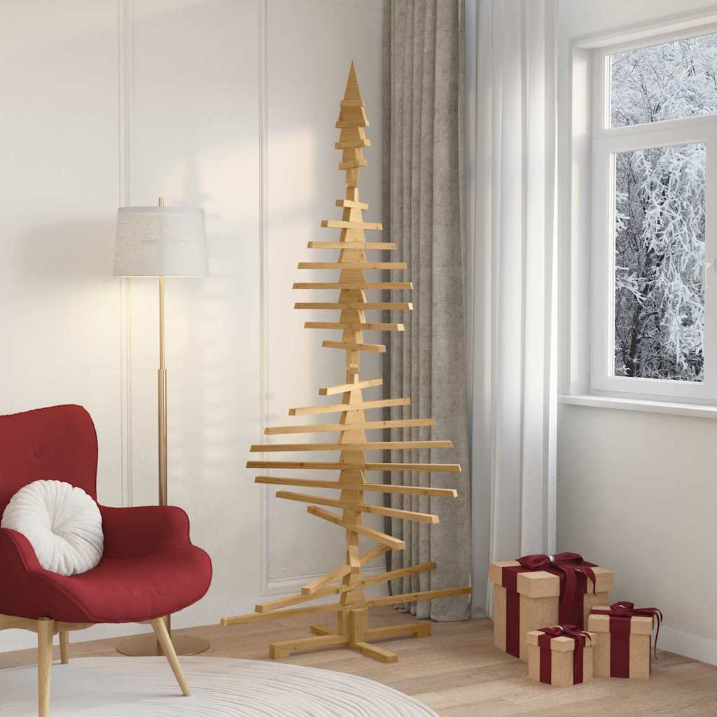 vidaXL Wooden Christmas Tree KOTKA Solid Pine Wood