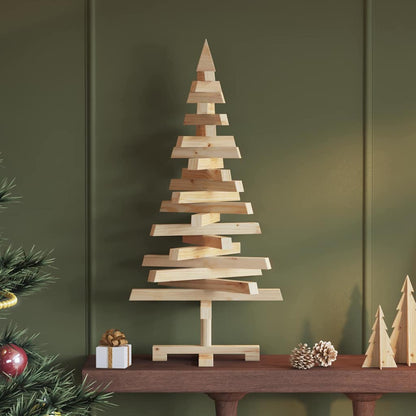 vidaXL Christmas Trees KOTKA 90 cm Solid Pine Wood Natural