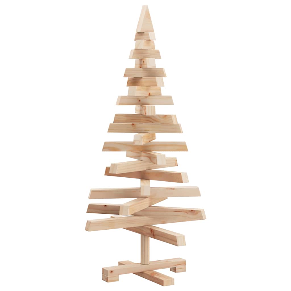 vidaXL Christmas Trees KOTKA 90 cm Solid Pine Wood Natural
