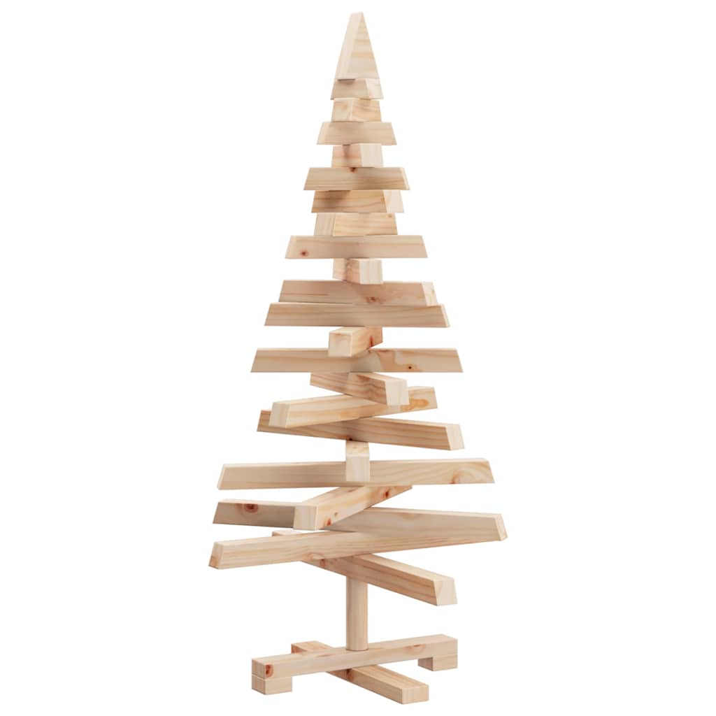 vidaXL Christmas Trees KOTKA 90 cm Solid Pine Wood Natural