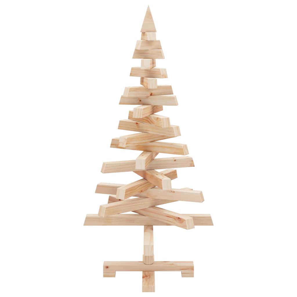 vidaXL Christmas Trees KOTKA 90 cm Solid Pine Wood Natural