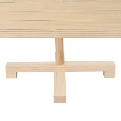 vidaXL Christmas Trees KOTKA 120 cm Solid Pine Wood Natural