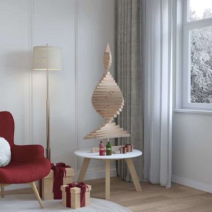 vidaXL Christmas Trees KOTKA 120 cm Solid Pine Wood Natural