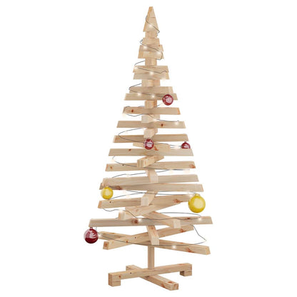vidaXL Christmas Trees KOTKA 120 cm Solid Pine Wood Natural