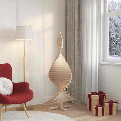 vidaXL Christmas Trees KOTKA 150 cm Solid Pine Wood Natural