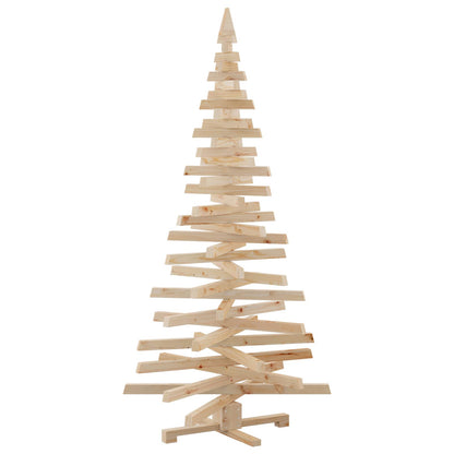 vidaXL Christmas Trees with Stand Natural 180 cm Solid pine wood