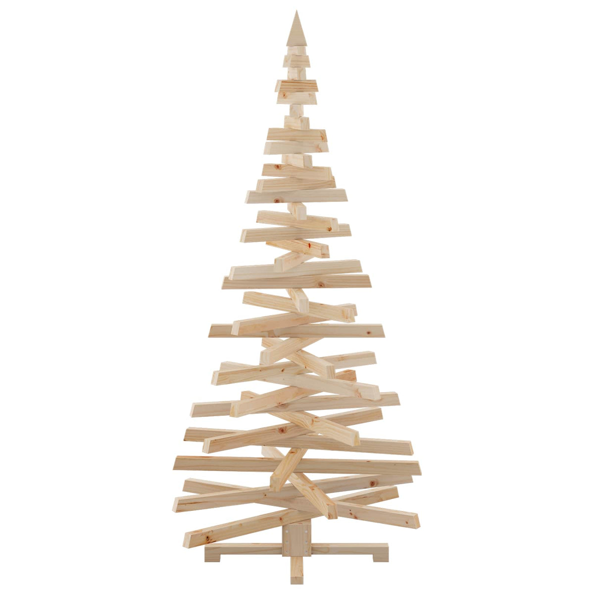 vidaXL Christmas Trees with Stand Natural 180 cm Solid pine wood
