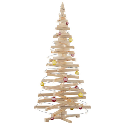 vidaXL Christmas Trees with Stand Natural 180 cm Solid pine wood