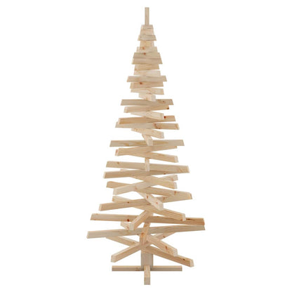 vidaXL Christmas Trees with Stand Natural 180 cm Solid pine wood