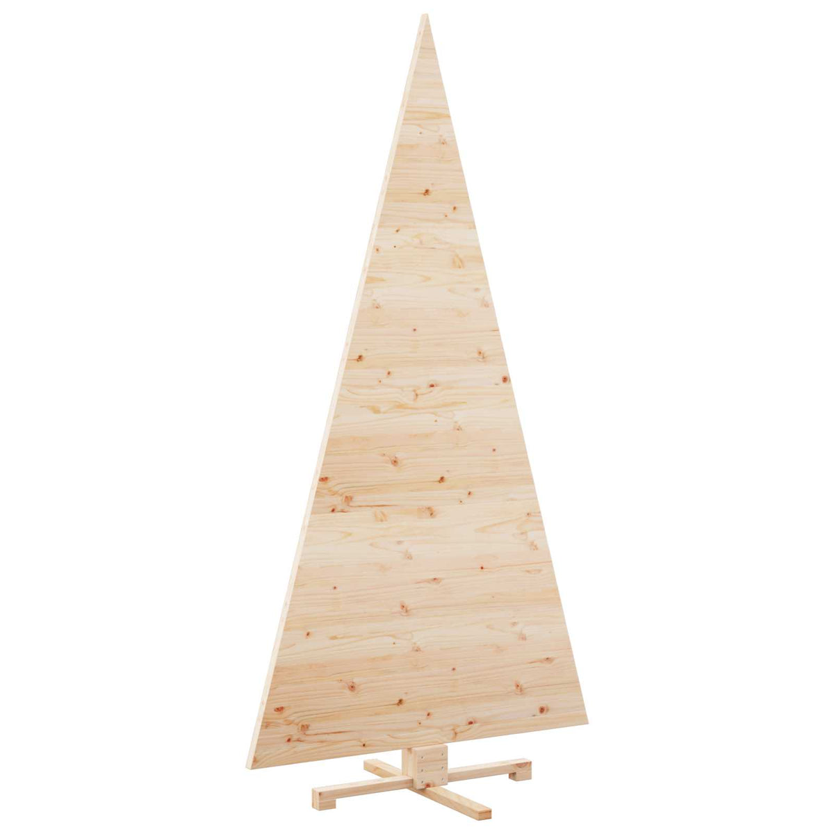 vidaXL Christmas Trees with Stand Natural 210 cm Solid pine wood