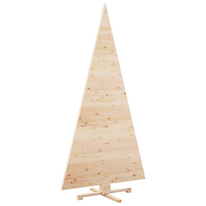 vidaXL Christmas Trees with Stand Natural 210 cm Solid pine wood