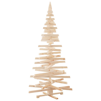 vidaXL Christmas Trees with Stand Natural 210 cm Solid pine wood