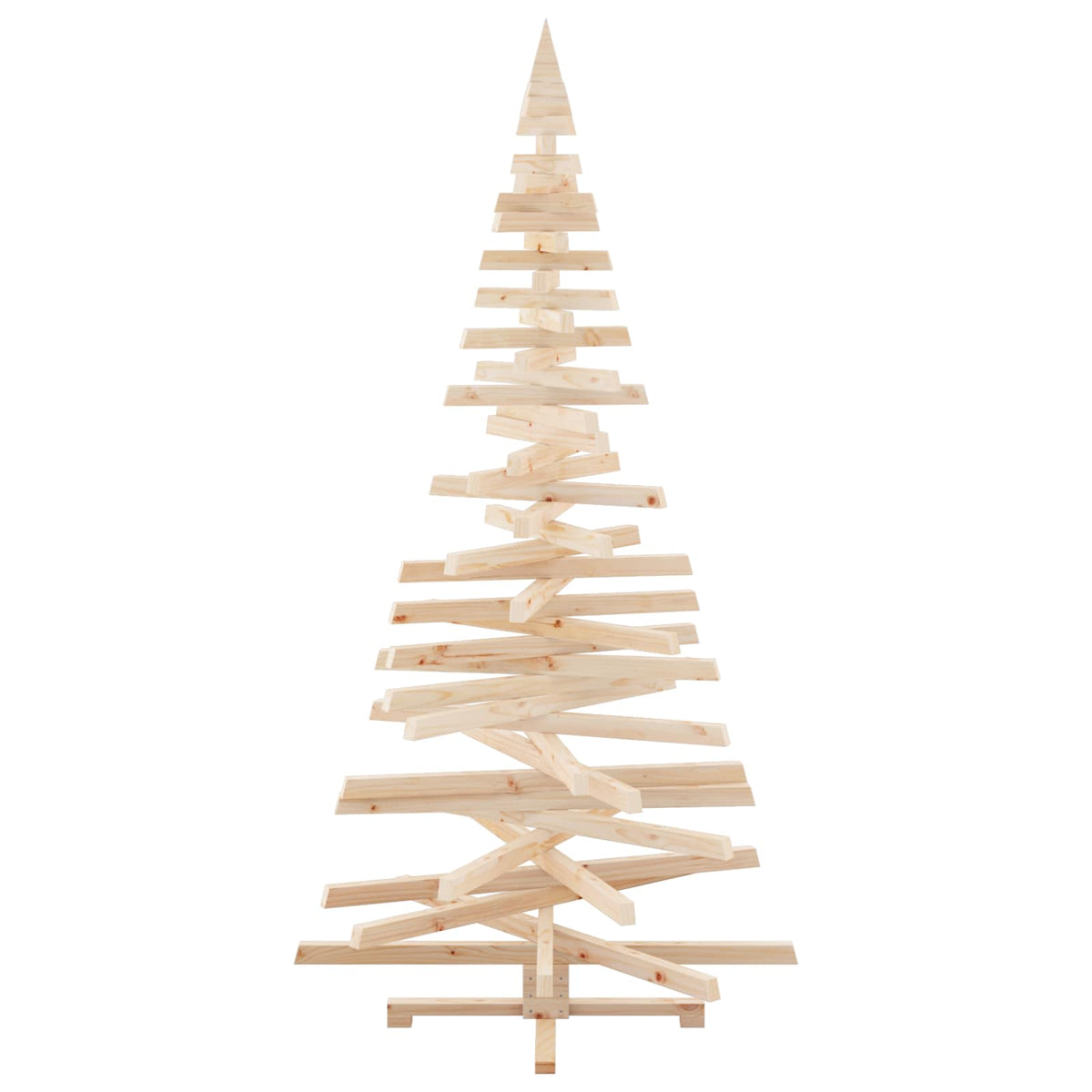 vidaXL Christmas Trees with Stand Natural 210 cm Solid pine wood