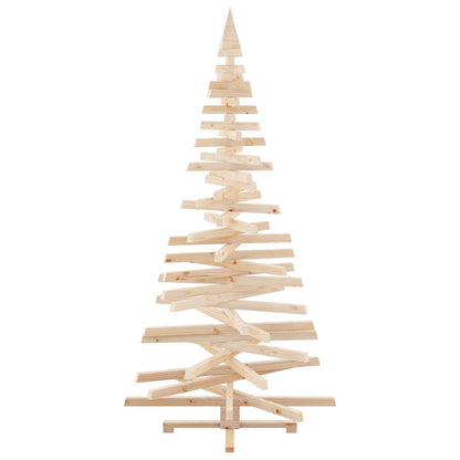 vidaXL Christmas Trees with Stand Natural 210 cm Solid pine wood