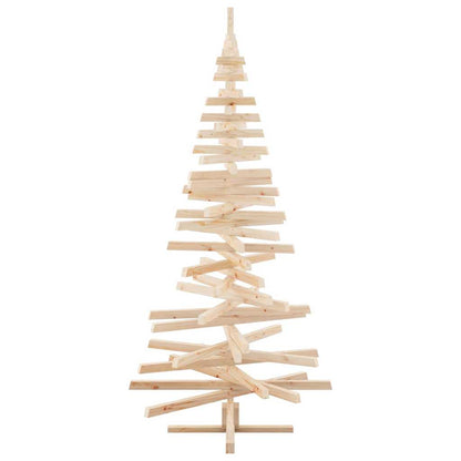 vidaXL Christmas Trees with Stand Natural 210 cm Solid pine wood