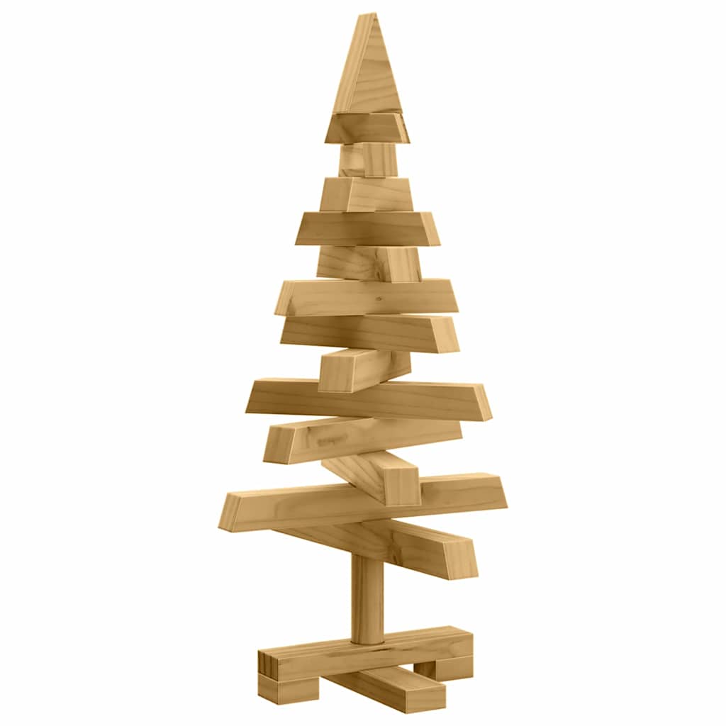 vidaXL Christmas Trees with Stand Brown 60 cm Solid pine wood