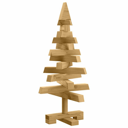 vidaXL Christmas Trees with Stand Brown 60 cm Solid pine wood