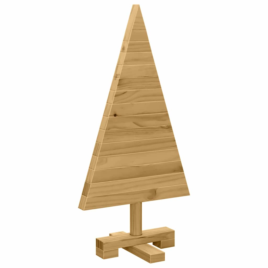 vidaXL Christmas Trees with Stand Brown 60 cm Solid pine wood