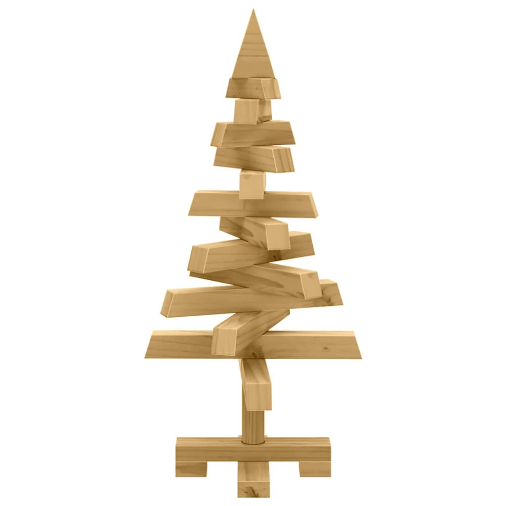 vidaXL Christmas Trees with Stand Brown 60 cm Solid pine wood