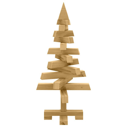 vidaXL Christmas Trees with Stand Brown 60 cm Solid pine wood